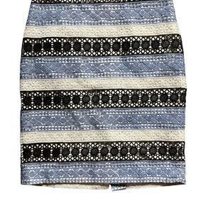 Talbots Lace Overlay pencil Skirt 2P